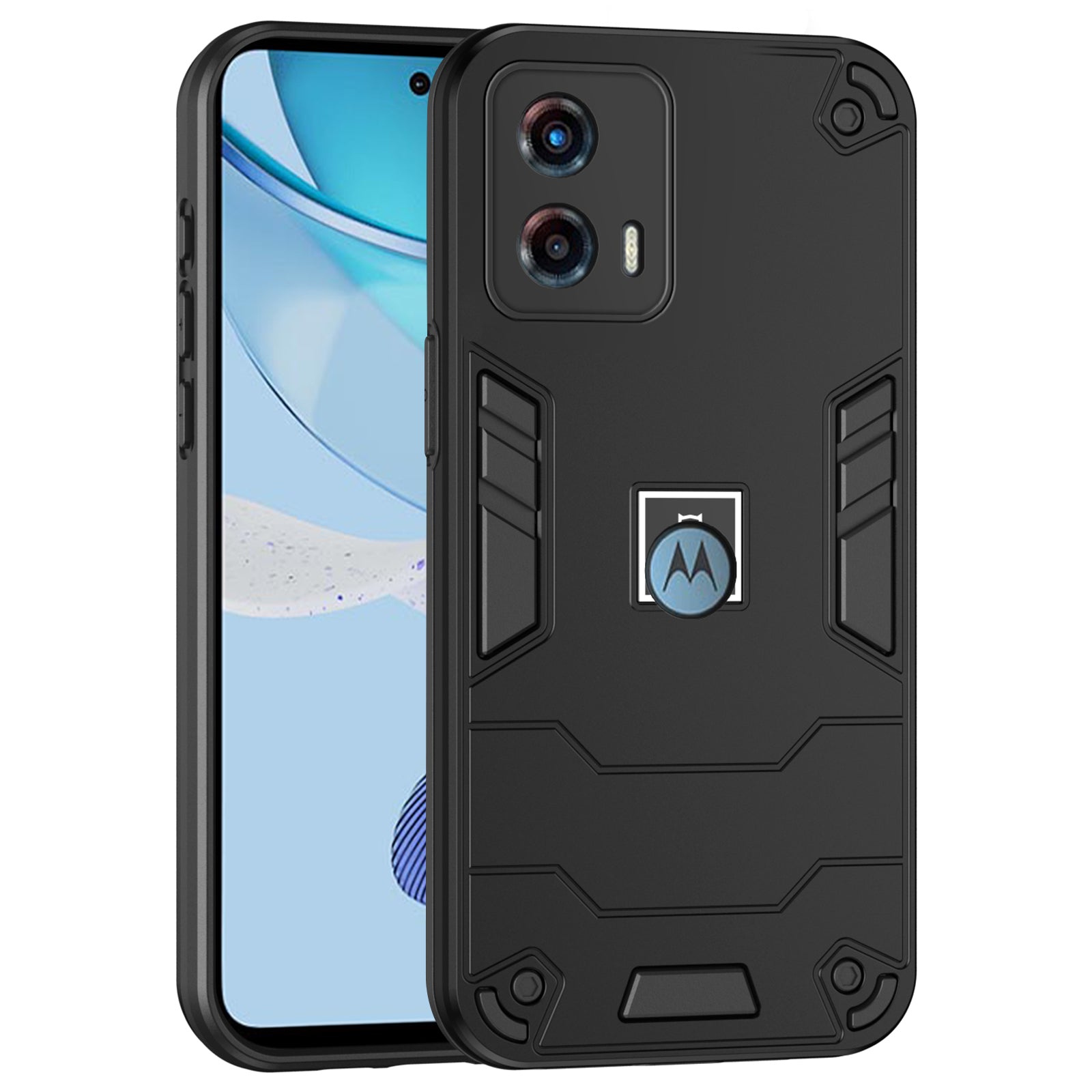 For Motorola Moto G 5G (2023) Phone Case Soft TPU Hard PC Dual Layer Protective Cover - Black For Motorola Moto G 5G (2023) Phone Case Soft TPU Hard PC Dual Layer Protective Cover - Black